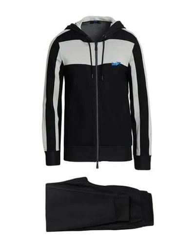 Kiton Knt Man Tracksuit Black Size Xl Cotton