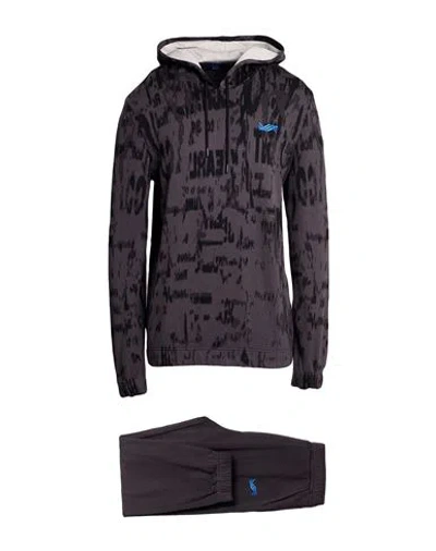 Kiton Knt Man Tracksuit Charcoal Size L Cotton In Brown