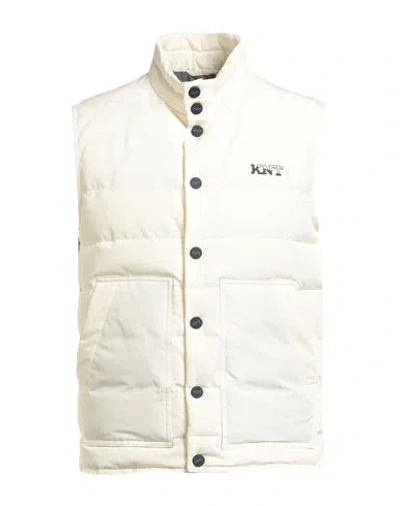 Kiton Knt Man Vest Ivory Size 42 Polyester In White