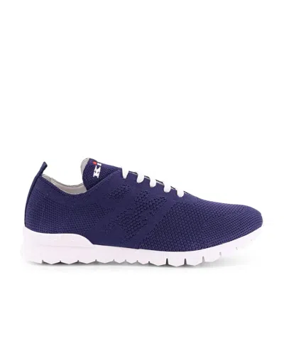 Kiton Lace-up Low-cut Casual Shoes In Blue
