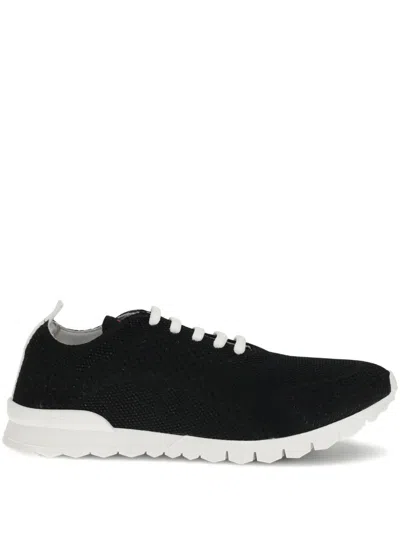 Kiton Lace-up Sneakers In Black