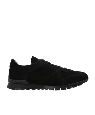 Kiton Lace Up Sneakers In Black