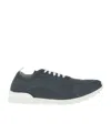 Kiton Fits Mesh Sneakers Pull Tab Rubber Sole In Blue