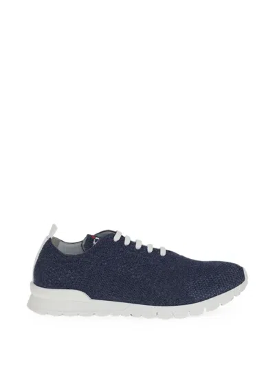 KITON LACE-UP KNITTED SNEAKERS