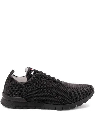 Kiton Lace-up Sneakers In Black