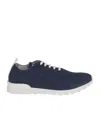Kiton Fits Lace Up Sneakers Mesh Pull Tab In Multi
