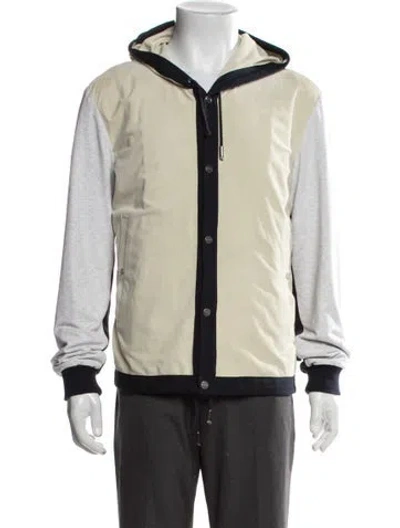 Pre-owned Kiton Lambskin Bomber Jacket In Black