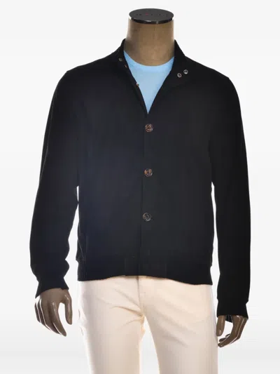 Kiton Kired Igorp Lambskin Light Jacket In Black