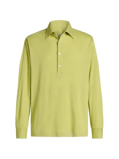 Kiton Langärmeliges Poloshirt In Green
