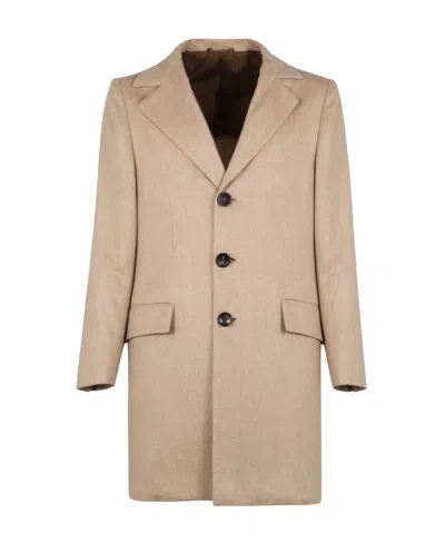 Kiton Single-breasted Coat In Neutral