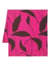 KITON LEAF-PRINT SCARF