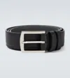 Kiton Leather Belt In Black
