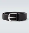 Kiton Leather Belt In Black