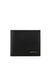 Kiton Leather Bifold Wallet In Black