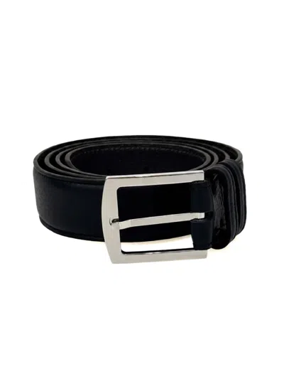Kiton Leather Buckle-fastening Belt In Green