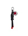 Kiton Men Leather Key Ring In Black