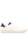 Kiton Leather Sneakers In White