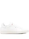 Kiton Leather Sneakers In White