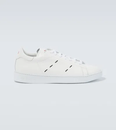Kiton Stitching Sneakers In White