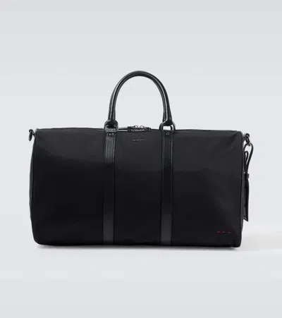 Kiton Leather-trimmed Duffel Bag