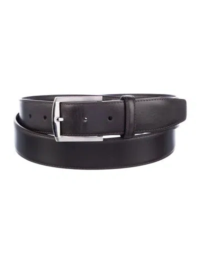 Pre-owned Kiton Leather Waist Belt In Brown