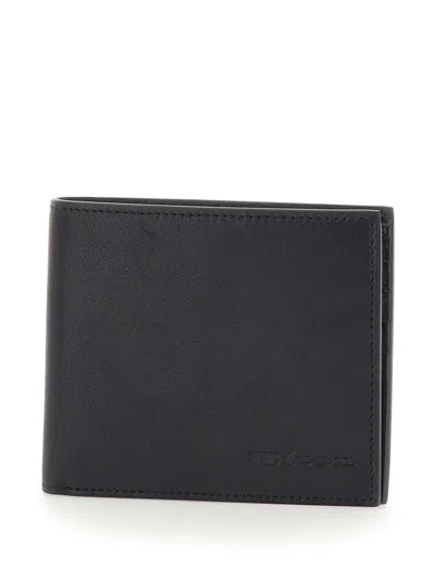 Kiton Leather Wallet In Black