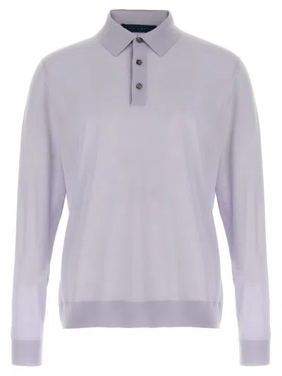 KITON LIGHT BLUE CIRO POLO SHIRT