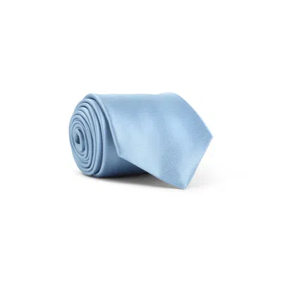 Kiton Striped-detail Silk Tie In Blue
