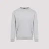 Kiton Crewneck Knit Sweater In Light Grey