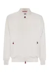 Kiton Zip-up High-neck Jacket In White