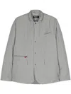 Kiton Lightweight Zip-up Jacket In Grey