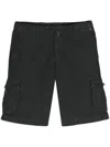 Kiton Linen Chambray Cargo Shorts In Grau