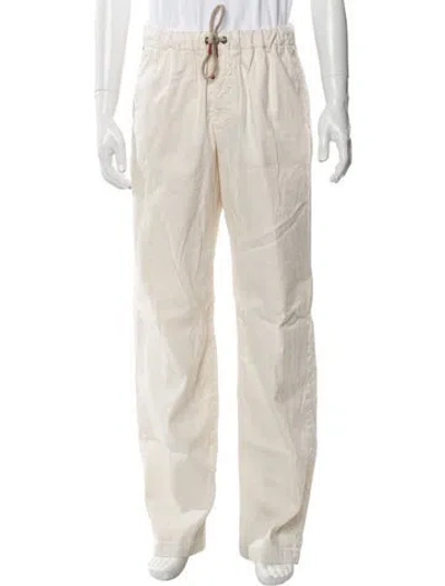Pre-owned Kiton Linen Joggers W/ Tags In Neutral
