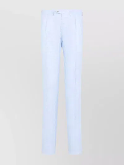 KITON LINEN PANTS FRONT PLEATS