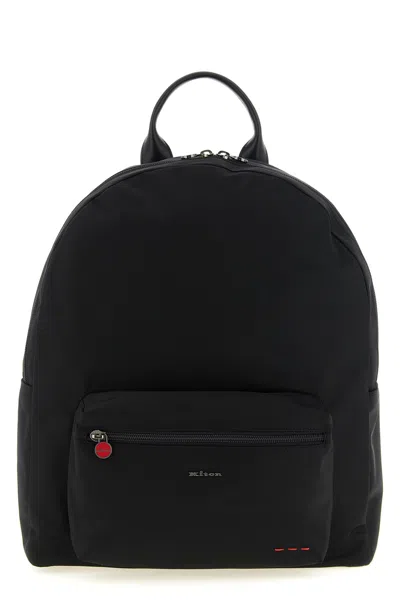 Kiton Logo Backpack In Black