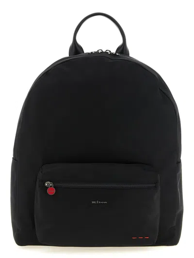 Kiton Logo Backpack In Black