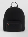 Kiton Logo Backpack Top Handle Adjustable Straps In Black