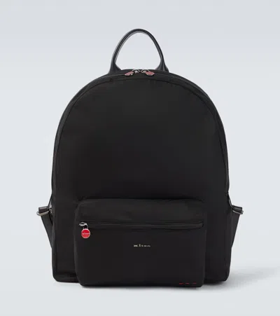 Kiton Logo Backpack In Black