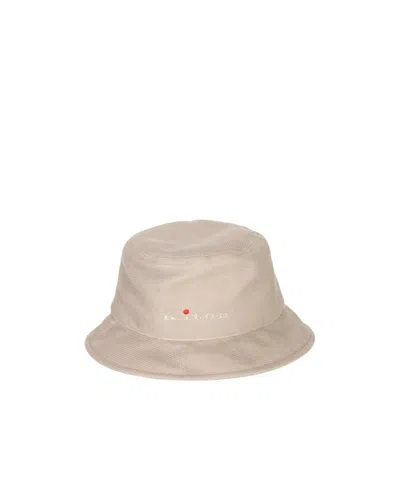 Kiton Logo-embroidered Bucket Hat In Neutral