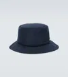 Kiton Logo Bucket Hat In Night Blue