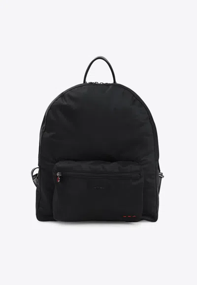 KITON LOGO EMBROIDERED BACKPACK
