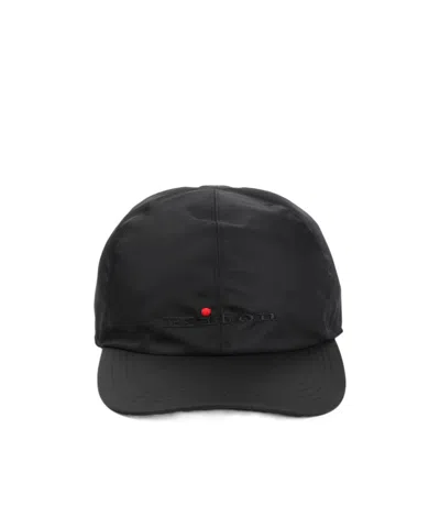 Kiton Baseball Cap With Logo In Black