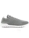 Kiton Fits Mesh Sneakers Pull Tab Rubber Sole In Gray