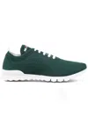 Kiton Logo-embroidered Sneakers In Green