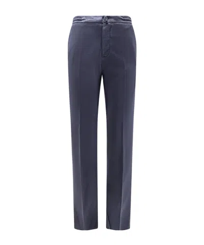 KITON KITON LOGO LABEL DRAWSTRING PANTS