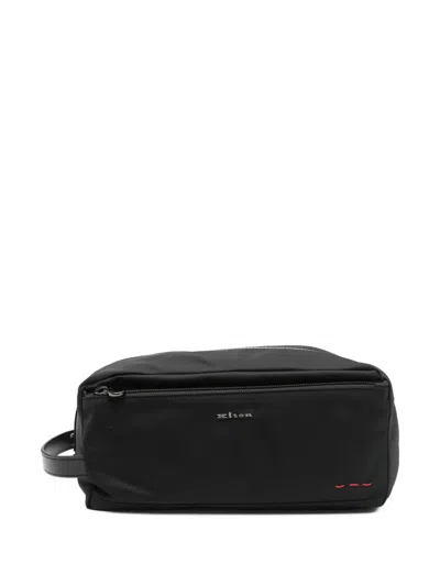 Kiton Logo-lettering Wash Bag