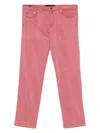 KITON LOGO-PATCH TROUSERS