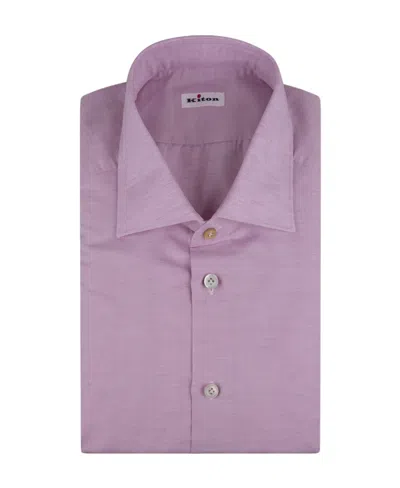 Kiton Logo Shirt In Pink