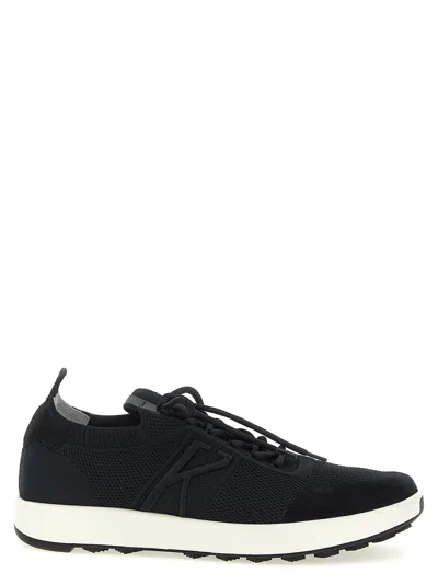 Kiton Knit Runner 2.0 Sneakers In Black