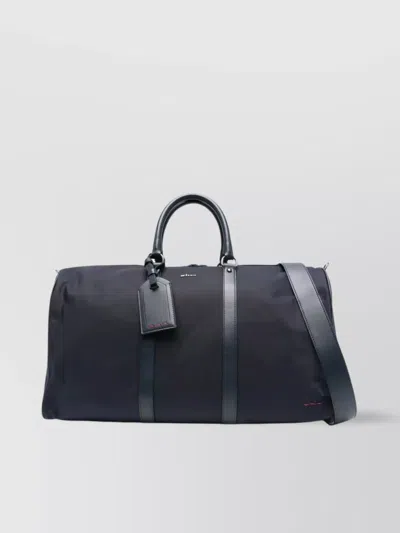 Kiton Logo Tag Travel Bag In Black